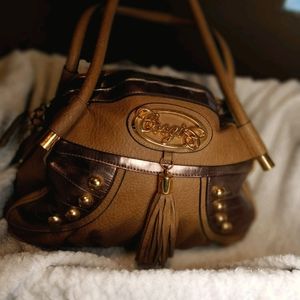 Beautiful Vintage Coogi tan and brown large purse